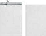Pochettes B4, 250 x 353 mm, blanches, 100g, auto-adhésives, par 10