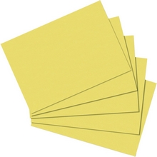 Fiches bristol A5 14,8x21cm 170g uni jaune par 100