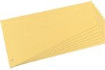 Intercalaires trapézoidales carton rigide  pour format A4 jaune