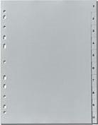 Intercalaires numériques PP gris A4 10 touches numérotées de 1 à 10