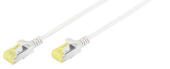 Cable de brassage Slim, Cat.6A, U/UTP, 1,5 m, gris