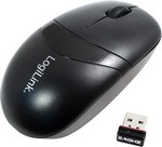 Mini souris optique sans fil dongle USB noir