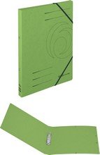 Classeur 2 anneaux avec élastique easyorga carton A4 dos 25mm vert