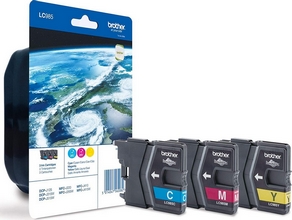 Multipack LC985 3 Cartouches jet d encre Brother LC985C, LC985M, LC985Y