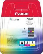 Multipack 3 Cartouches jet d encre Canon CLI8C CLI8M CLI8J