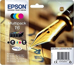 Multipack 16 4 Cartouches d encre Epson 16 N,C,M,J