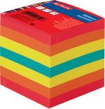 Bloc cube 700 feuilles papier 80g assortis encollées 90x90mm