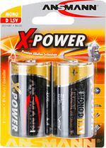 Piles Alcaline X-Power Mono D LR20 1,5 volts blister de 2