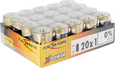 Piles Alcaline X-Power Mono D LR20 1,5 volts par 20