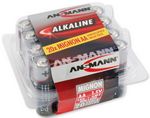 Pile alcaline Mignon AA LR6 1,5 boite plastique de 20