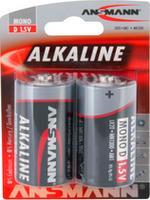 Piles Alcaline Mono D LR20 1,5 volts blister de 2