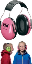 Casque antibruit Peltor Kid H510 confort pour les oreilles d'enfants rose fluo / noir