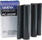 Pack de 2 transfert rouleau thermiques Brother noir PC-202 RF 2x420 pages