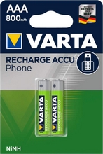 Pile recharge pour téléphones Accu Phone Micro AAA 800 mah HR03 par 2