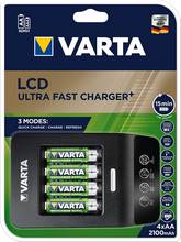 Chargeur LCD Ultra Fast Charger+ pour 4 piles AA ou AAA livré avec 4 piles AA rechargeable