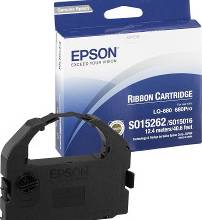 Ruban Epson C13S015262 LQ670, LQ680, LQ860, noir