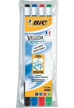 Stylo marqueur tableau blanc Velleda 1721 pointe fine ogive 1mm pochette de 4