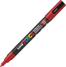 Marqueur peinture Posca PC-3M pointe conique fine 0,9-1,3mm rouge