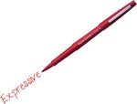 Stylo feutre Tempo Nylon Flair pointe 0,8 mm rouge