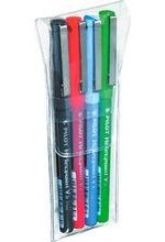 Stylo roller encre liquide Hi-Tecpoint V5 pointe fine 0,3mm Etui de 4 couleurs