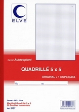 Manifold quadrillé dupli 5x5 A4 210x297mm 50 feuilles