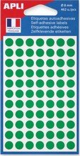 Pastilles adhésives diamètre 8mm sachet de 462 vert