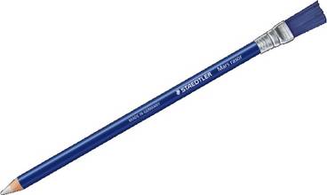 Crayon gomme Mars rasor, bleu, avec embout balai.