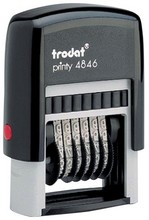 Numéroteur Trodat Printy 4846 encrage automatique 6 bandes hauteur 4mm