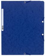 Chemise élastique sans rabat A4 carte lustrée 400g bleu