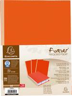 Chemise soufflet dos toilé 24x32cm Forever recyclée 320g par 25 orange