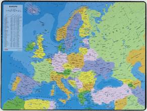 Sous-mains en plastique carte de l Europe 40 x 53 cm