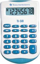 Mini-calculatrice Texas Instruments TI-501 8 chiffres 5x9cm