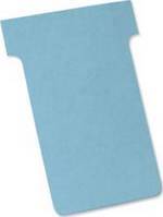 Fiches T Indice 2 Bleu largeur 60 mm étui de 100