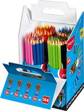 Crayons de couleur triangulaire Color mine 2,9mm Peps 144 crayons