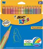 Crayons de couleur Kids Tropicolors mine 3,2 mm étui carton de 24