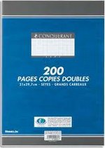 Copies doubles non perforées 200 pages A4 70g Seyes