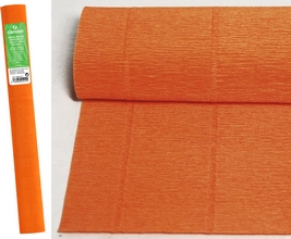 Papier crepon rouleau 0,5x2,5m 32g orange