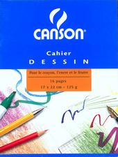 Cahier de dessin 17 x 22 cm 16 pages 125g