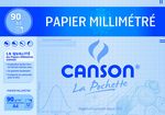 Pochette de 12 feuilles Papier Millimétré bleu A4 90g