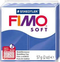 Fimo Soft pate à modeler à cuire bleu brillant 57 g