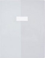 Protège-cahier A4 21x29,7cm PVC 20/100éme transparent cristal incolore
