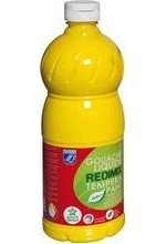 Gouache liquide 1 litre Redimix jaune primaire