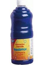 Gouache liquide 1 litre Redimix bleu outremer