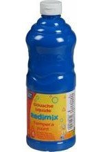 Gouache liquide 1 litre Redimix bleu primaire 63
