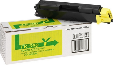 Toner Kyocera/mita TK-590Y FS-C2026 5000 pages jaune