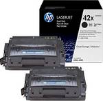 Cartouche toner laser HP 42X Double pack hp Q5942XD LaserJet 4250, 4350