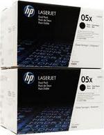 Cartouche toner laser 05X Double-Pack HP CE505XD Noir HC 6500 pages LaserJet P2055