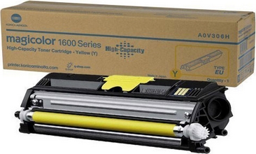 Toner A0V306H Konica Minolta Magicolor 1600 serie Jaune