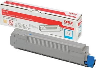 Toner OKI pour imprimante laser C8600, C8800 6000 pages cyan