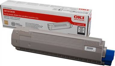 Toner OKI pour imprimante laser C810, C830 8000 pages noir